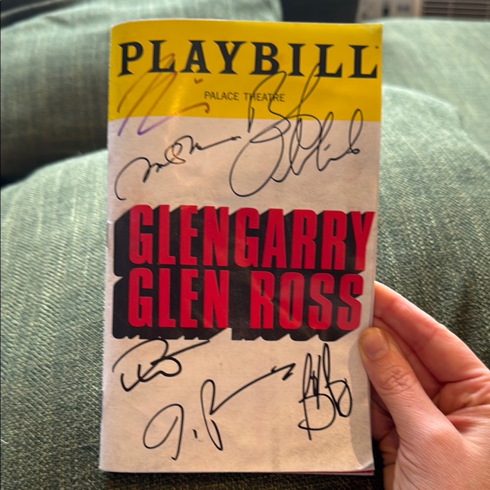 Glengarry Glen Ross Signed Playbill